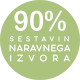 90% sestavin naravnega izvora